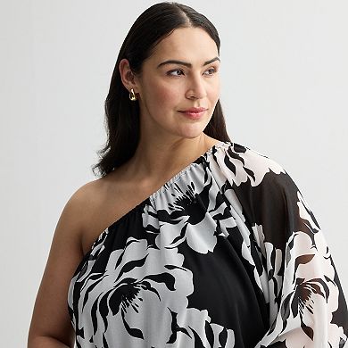 Plus Size INTEMPO™ One Sleeve Top