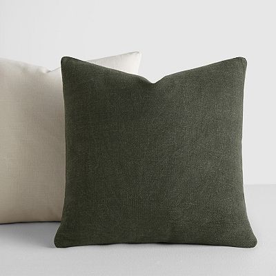 ienjoy Home 2 Pack Cotton Slub Decor Throw Pillows in Solids