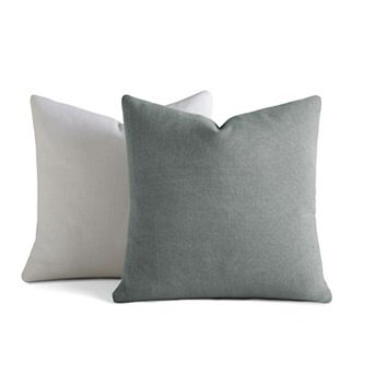 Home Collection 2-Pack Cotton Stonewash Solid Decor Throw Pillows