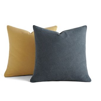 Home Collection 2-Pack Cotton Stonewash Solid Decor Throw Pillows