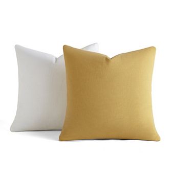 Home Collection 2-Pack Cotton Stonewash Solid Decor Throw Pillows