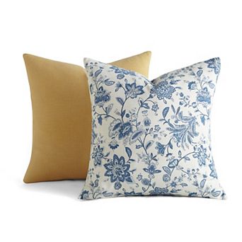 Home Collection 2-Pack Cotton Stonewash Slub Decor Throw Pillows