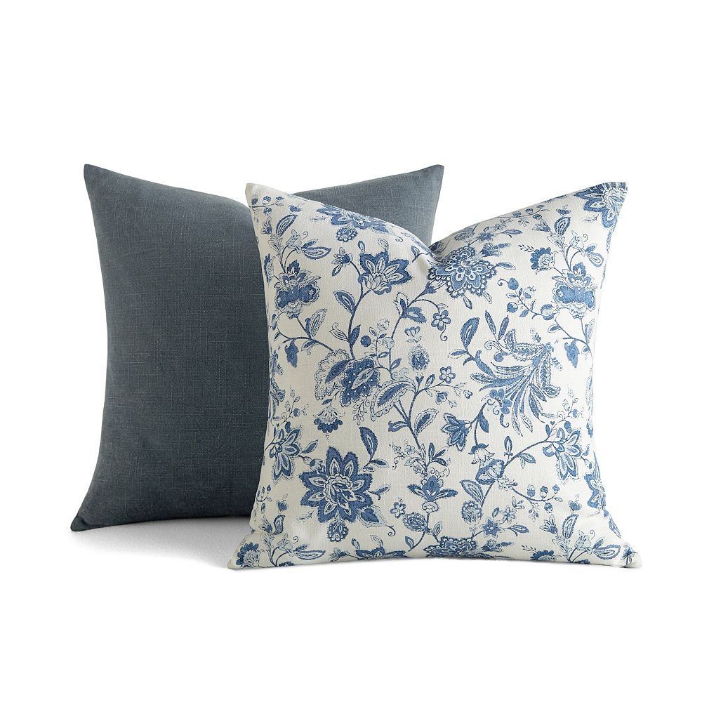 Home Collection 2-Pack Cotton Stonewash Slub Decor Throw Pillows