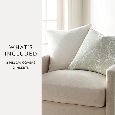 Home Collection 2-Pack Cotton Slub Decor Throw Pillows