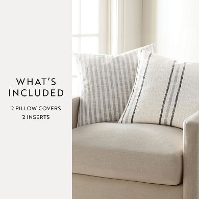 Home Collection 2-Pack Yarn-Dyed Decor Throw Pillows