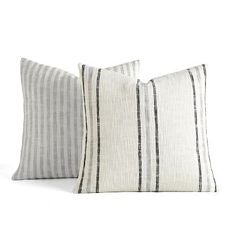 Home Collection 2-Pack Yarn-Dyed Stonewash Decor Throw Pillows
