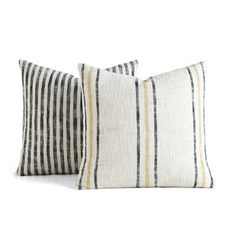 Home Collection 2-Pack Yarn-Dyed Stonewash Decor Throw Pillows