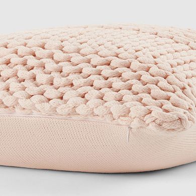 Home Collection Chunky Knit Acrylic Decor Throw Pillow