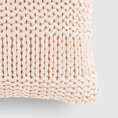 Home Collection Chunky Knit Acrylic Decor Throw Pillow