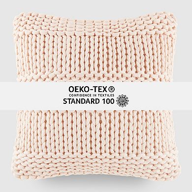 Home Collection Chunky Knit Acrylic Decor Throw Pillow