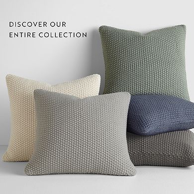 Home Collection Seed Stitch Knit Decor Throw Pillow