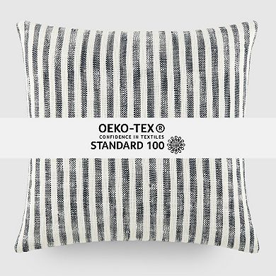 Home Collection Yarn-Dyed Cotton Decor Throw Pillow