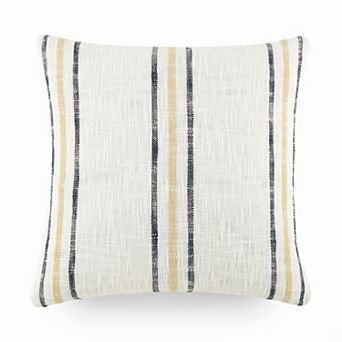 Home Collection Yarn-Dyed Cotton Decor Throw Pillow
