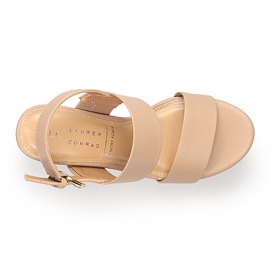 LC Lauren Conrad Samona Women's Wedge Sandals