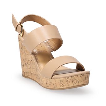LC Lauren Conrad Samona Women's Wedge Sandals