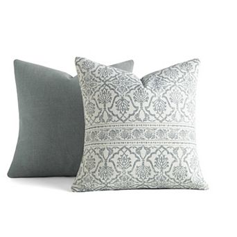 Home Collection 2-Pack Cotton Stonewash Slub Decor Throw Pillows