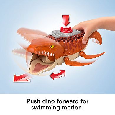 IMAGINEXT Jurassic World Aquachomp Chase Mosasaurus Dinosaur Playset