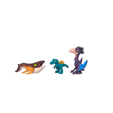 IMAGINEXT Jurassic World Rebirth Set with 6 Action Figures and Launcher