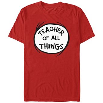 Men's Dr. Seuss Teacher Of All Things Graphic Tee