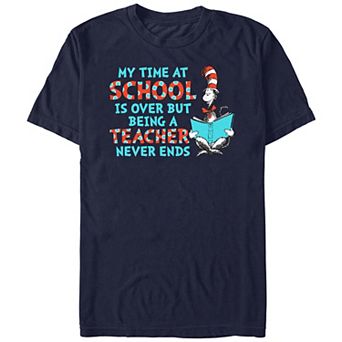 Men's Dr. Seuss Being A Teacher Never Ends Graphic Tee