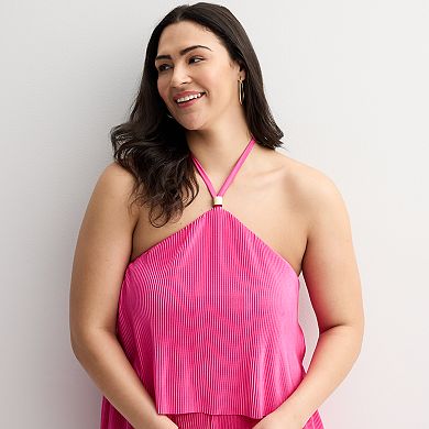 Plus Size INTEMPO™ Plisse Jumpsuit