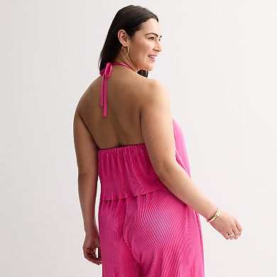 Plus Size INTEMPO™ Plisse Jumpsuit