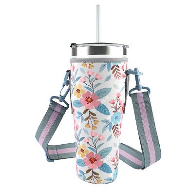 Tumbler Koozie with Strap