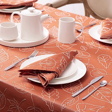 Laura Ashley Maple Taupe Raised Woven 6 pc Napkin Set