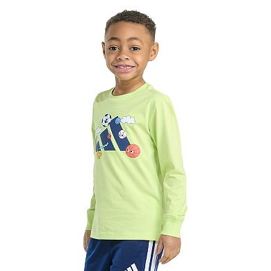 Boys 4-7 adidas Long Sleeve Expression Graphic Tee