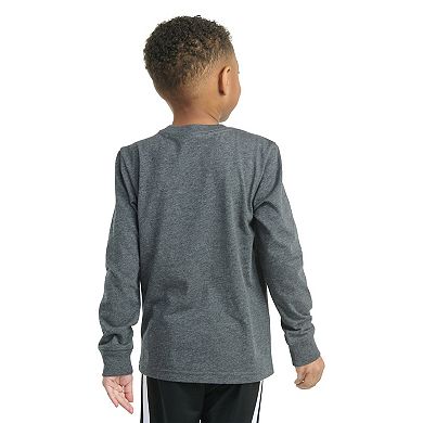 Boys 4-7 adidas Long Sleeve Sport Heather Graphic Tee