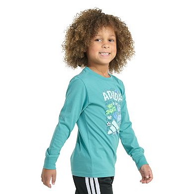 Boys 4-7 adidas Long Sleeve Collage Expression Graphic Tee