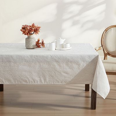LAURA ASHLEY  テーブルクロス 140×190cm Laura Ashley Maple Taupe Raised Woven Tablecloth