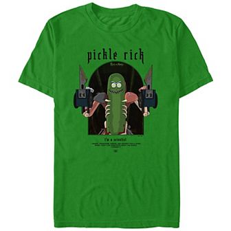 Men's Rick And Morty Pickle Rick Graphic Tee