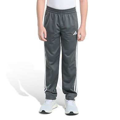 Boys adidas Elastic Waistband 3-Stripes Straight Leg Pants