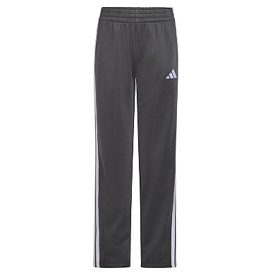 Boys adidas Elastic Waistband 3-Stripes Straight Leg Pants