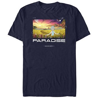 Men's Rick And Morty Paradise Graphic Tee