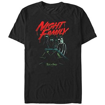 Men's Rick And Morty Night Family Graphic Tee