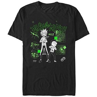 Men's Rick And Morty Interdimensional Street Attitude Graphic Tee