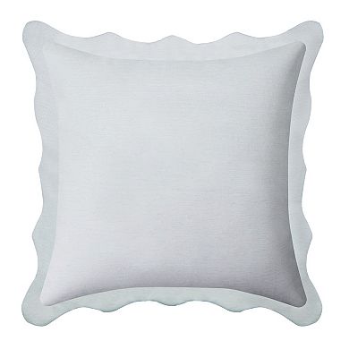 The Big One® Blue Bow Scallop Pillow