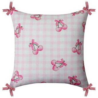 The Big One® Gingham Cherry Pillow