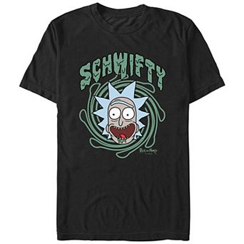 Men's Rick And Morty Crazy Face Schwifty Graphic Tee