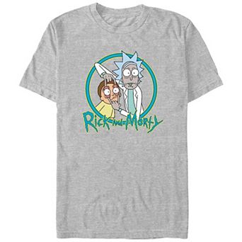 Men's Rick And Morty Crazy Stamp Graphic Tee