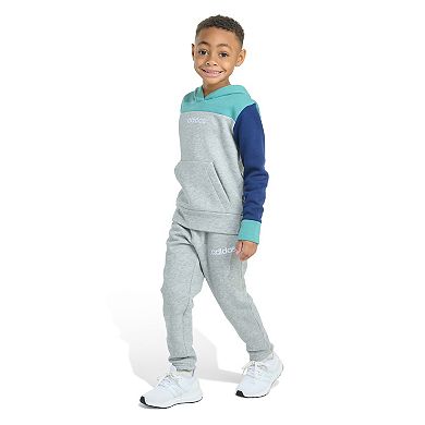 Boys 4-7 adidas Long Sleeve Fleece Pullover & Jogger Pants Set
