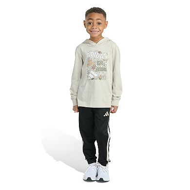 Boys 4-7 adidas Long Sleeve Hooded Tee & Jogger Pants Set