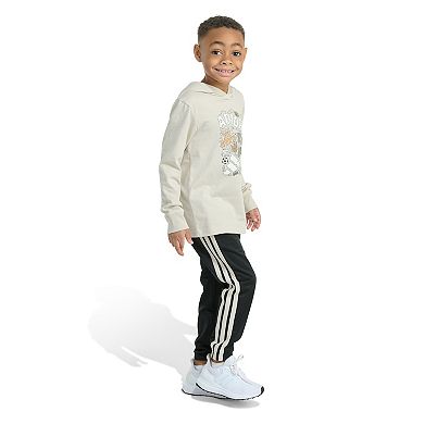 Boys 4-7 adidas Long Sleeve Hooded Tee & Jogger Pants Set