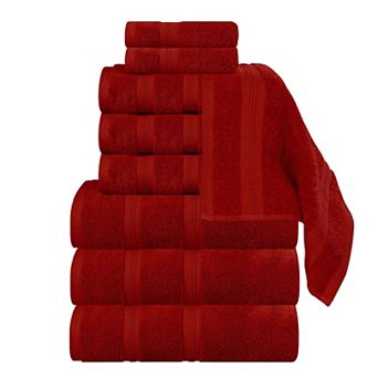 SUPERIOR 9 pc Smart Dry Zero Twist Cotton Towel Set