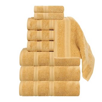 SUPERIOR 9 pc Smart Dry Zero Twist Cotton Towel Set