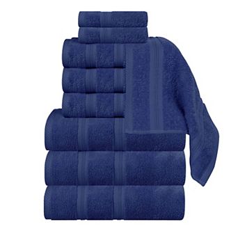 SUPERIOR 9 pc Smart Dry Zero Twist Cotton Towel Set