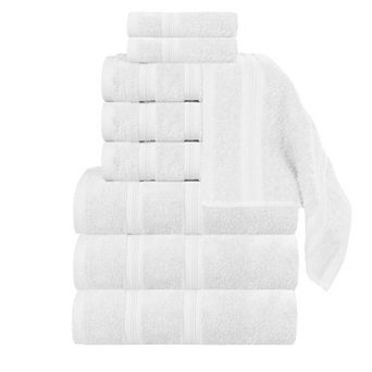 SUPERIOR 9 pc Smart Dry Zero Twist Cotton Towel Set