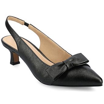 Journee Paloma Women's Sling Back Kitten Heel Pumps